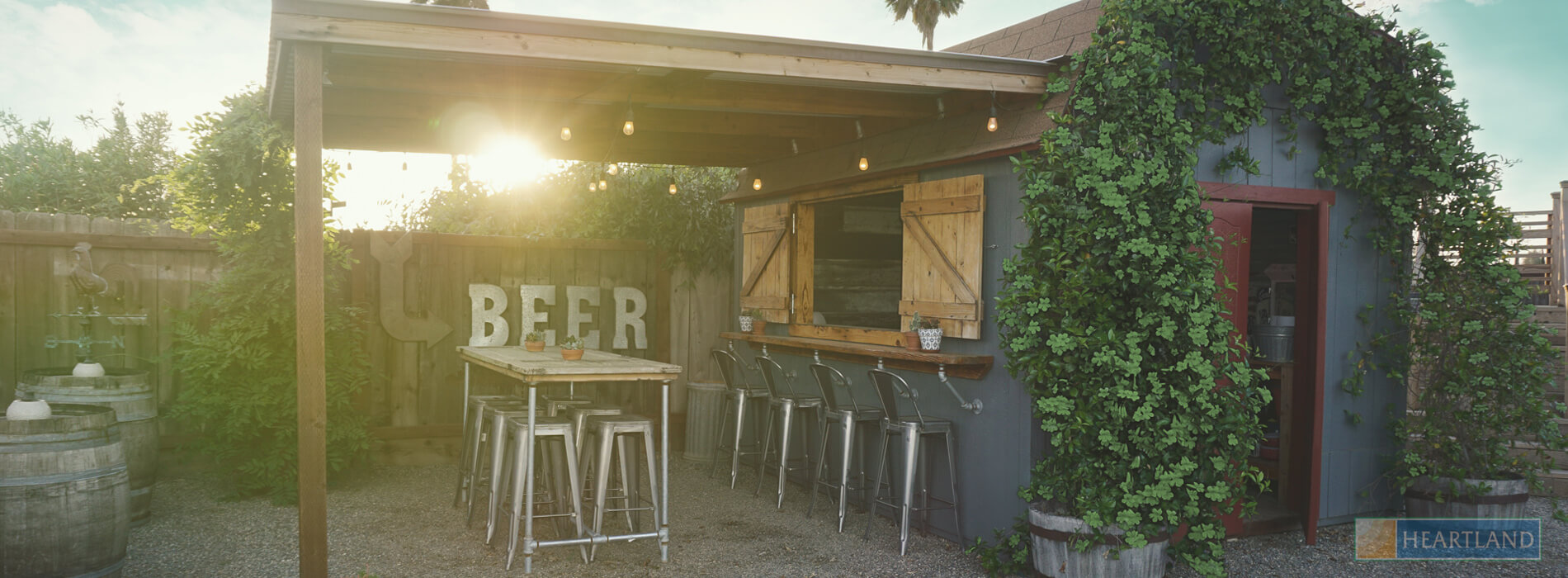 How to Build a Bar Shed | Backyard Bar Shed Ideas ...
