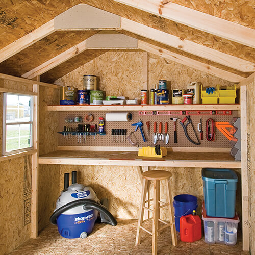 workshop shed interior