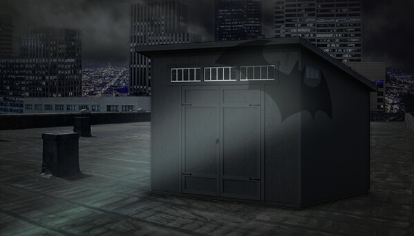 shed painted black 